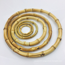 IB8254 200mm Bamboo DIY necklace Bag Making Connector Ring Natural Big Bamboo Loop Ring